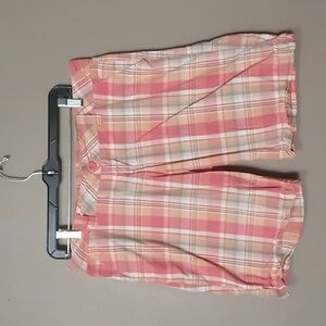 No Boundaries Pink Plaid Shorts Size 11